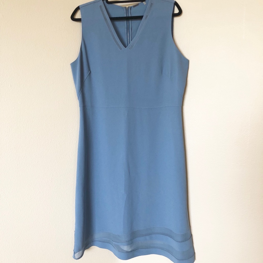 Light slate blue size 16 Elie Tahari Midi Dress